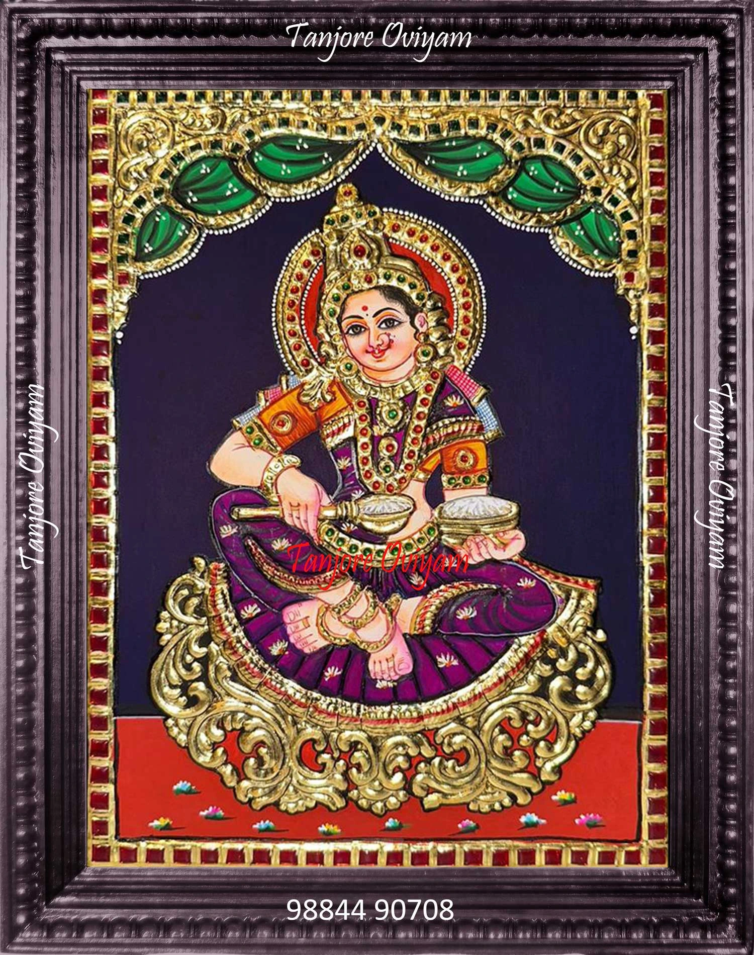 gold-annapoorani-tanjore-painting